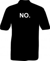 Polo-Shirt - NO. - Rückseite Polo-Shirt - NO. - Rückseite