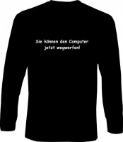 Langarm-Shirt - Computer wegwerfen