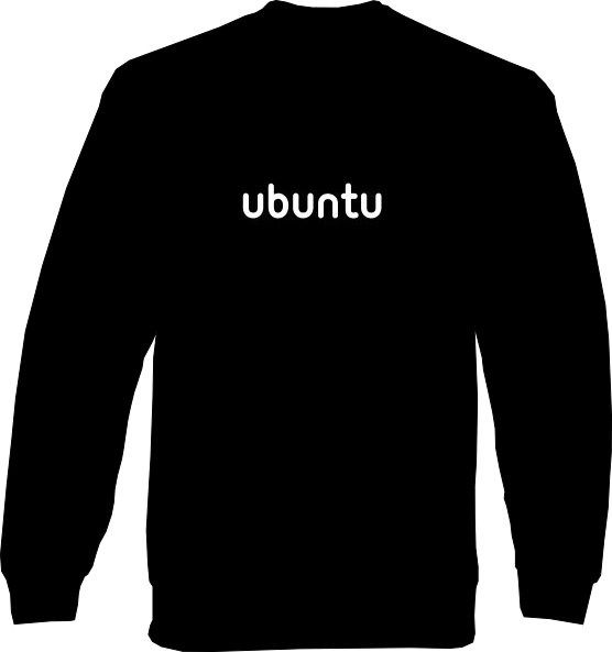 Sweat-Shirt - ubuntu Schrift