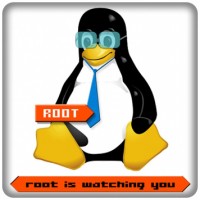 PC-Sticker - Root is watching you