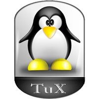 Notebook-Sticker - Tux New Style