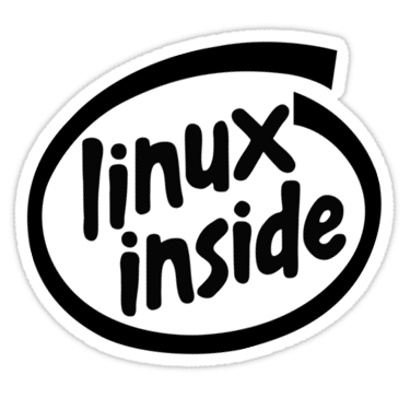Notebook-Sticker - Linux inside Kontur